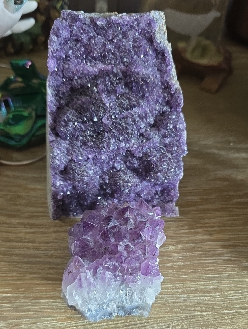 Purple Amethyst Crystal Cluster - Women Bath & Body Accent